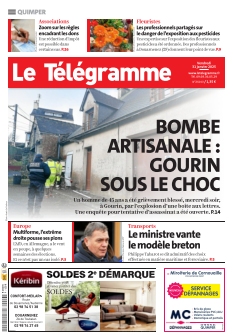 cover Le télégramme Quimper n°20250131
