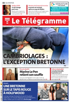 cover Le télégramme Quimper n°20260204