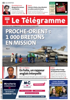 cover Le télégramme Quimper n°20260306