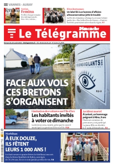 Couverture de Le Télégramme Vannes du 10 août 2025