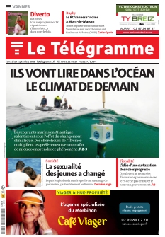 Couverture de Le Télégramme Vannes du 13 septembre 2025