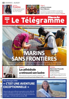 Couverture de Le Télégramme Vannes du 28 septembre 2025