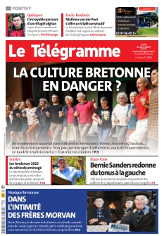 cover Le Télégramme Pontivy n°20250414