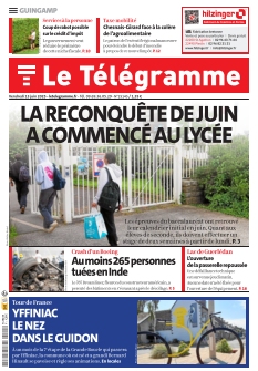 cover Le Télégramme Guingamp n°20250613