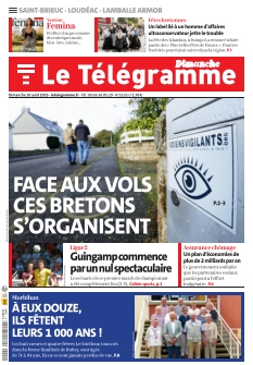 Couverture de Le Télégramme Lamballe -Dinan du 10 août 2025