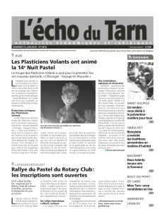 cover L'Echo du Tarn n°20250613