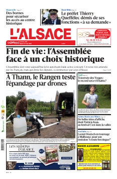 cover L'Alsace - Edition Colmar n°20250527