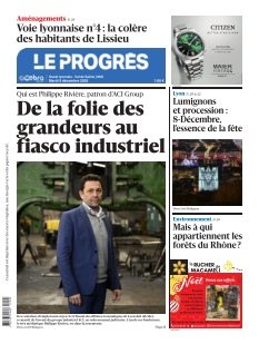 cover Le Progrès - Edition Ouest Lyonnais et Val de Saône n°20251209