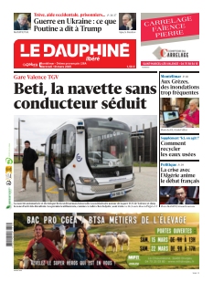 cover Le Dauphiné Libéré - Montélimar & Drôme Provençale n°20250319