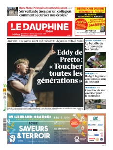 cover Le Dauphiné Libéré - Montélimar & Drôme Provençale n°20250611