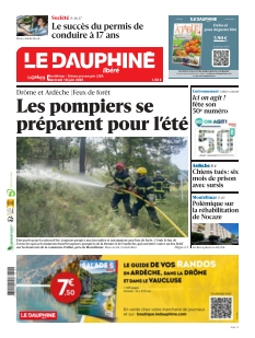 cover Le Dauphiné Libéré - Montélimar & Drôme Provençale n°20250618