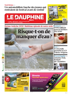 cover Le Dauphiné Libéré - Montélimar & Drôme Provençale n°20250825