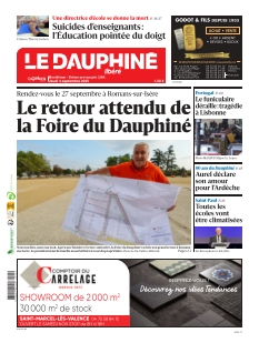 cover Le Dauphiné Libéré - Montélimar & Drôme Provençale n°20250904