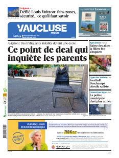 cover Le Dauphiné Libéré - Avignon et Carpentras, Haut-Vaucluse n°20250522