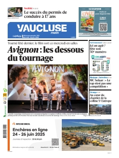 cover Le Dauphiné Libéré - Avignon et Carpentras, Haut-Vaucluse n°20250618