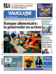 cover Le Dauphiné Libéré - Avignon et Carpentras, Haut-Vaucluse n°20250821