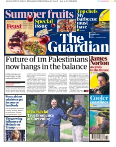 Couverture de The Guardian du 09 août 2025