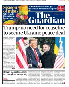 Couverture de The Guardian du 19 août 2025