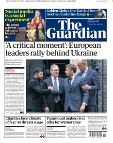 Couverture de The Guardian du 09 décembre 2025