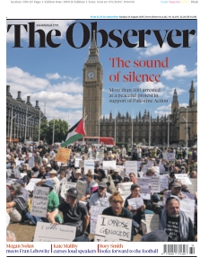 Couverture de The Observer du 10 août 2025