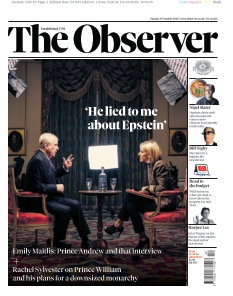 Couverture de The Observer du 19 octobre 2025