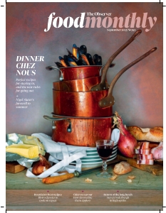 Cover of The Observer Food Monthly from 21 September 2025