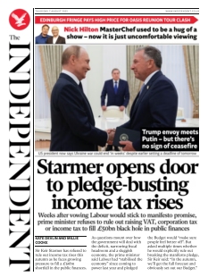 Couverture de The Independent du 07 août 2025