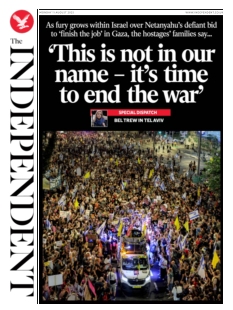 Couverture de The Independent du 11 août 2025