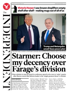Cover of The Independent from 