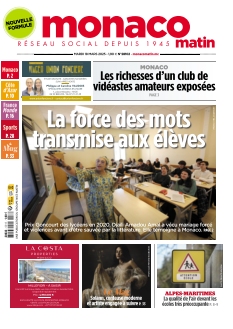 cover Monaco Matin n°20250318