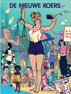 Couverture de De Nieuwe Koers du 