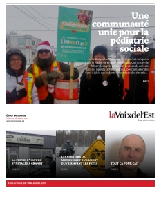 Couverture de La Voix de l'Est  du 15 décembre 2025