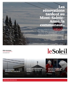 Couverture de Le Soleil du 15 décembre 2025