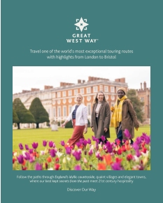 Cover of Great West Way Travel Magazine from 