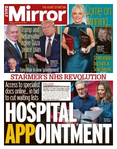 Cover of Daily Mirror from 