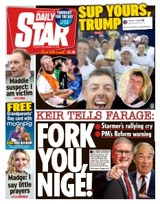 Cover of Daily Star from 