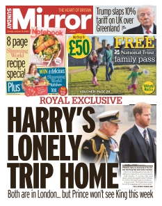 cover Sunday Mirror n°20260118