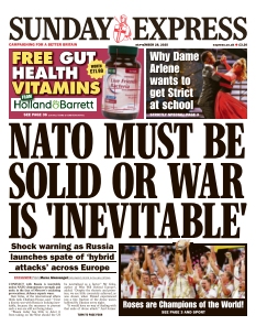 Cover of Sunday Express from 