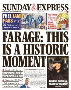 cover Sunday Express n°20260118