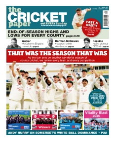 Cover of The Cricket Paper from 