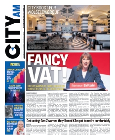 Cover of City AM from 