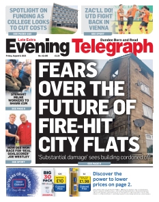 Cover of Evening Telegraph from 08 August 2025