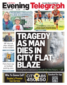 Cover of Evening Telegraph from 01 September 2025