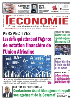 cover Le quotidien l'Economie n°20250325
