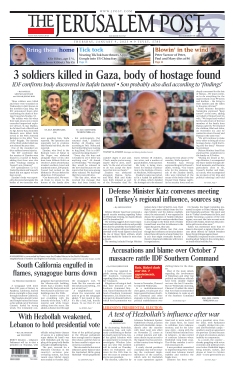 cover The Jerusalem Post n°20250109