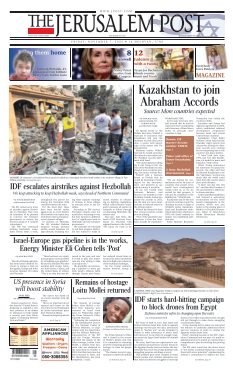 Couverture de The Jerusalem Post du 07 novembre 2025