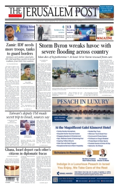 Couverture de The Jerusalem Post du 