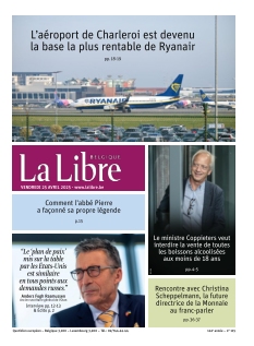 cover La Libre Belgique n°20250425