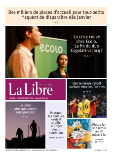 cover La Libre Belgique n°20251117