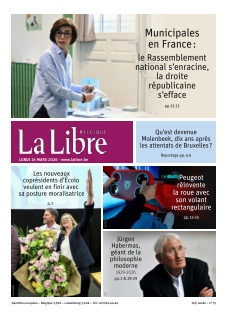 cover La Libre Belgique n°20260316